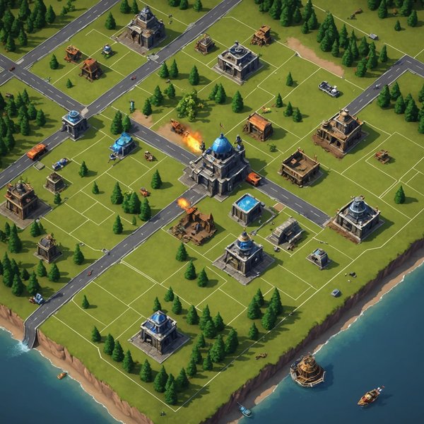 Quels sont les défis spécifiques de la création d'un jeu de stratégie utilisant des règles de physique réalistes?